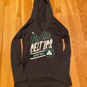 Adidas Boston Celtics Basketball Shirt With Hood